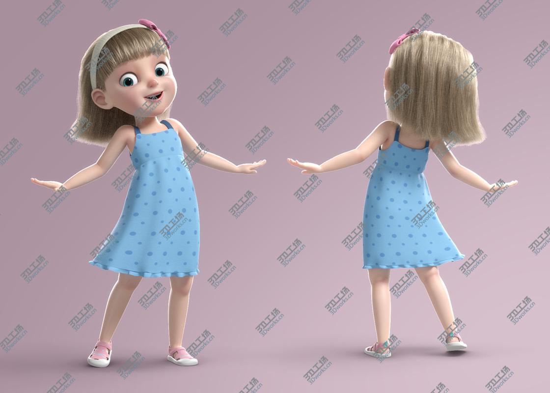 images/goods_img/20210113/3D Cartoon Girl Rigged/3.jpg